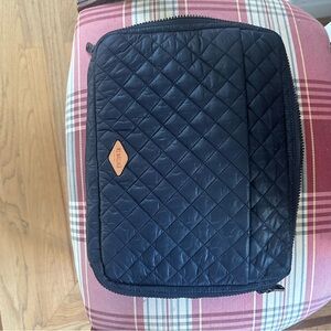 MZ Wallace black Quilted Laptop Bag